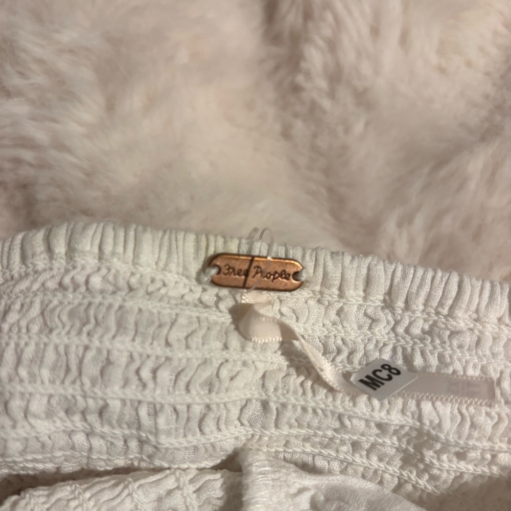 Free People White Ruffled Halter Top - Picture 4 of 4
